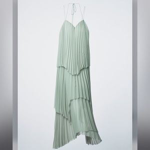 Zara pleated midi dress